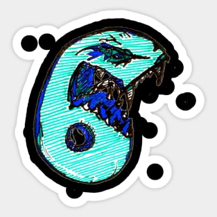 Monster 6 Sticker